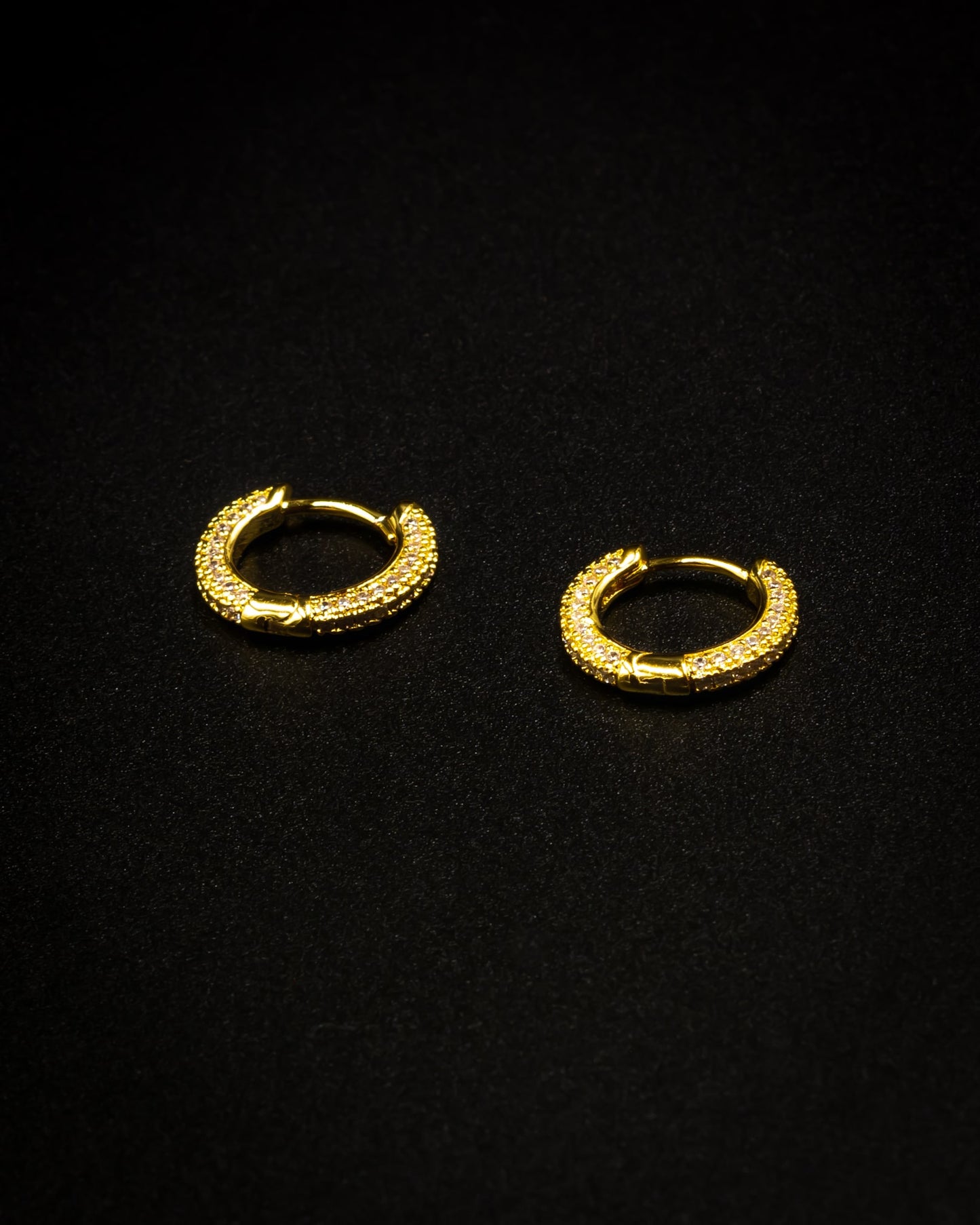 Pave Hoop Earrings