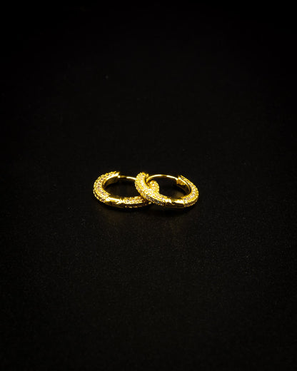 Pave Hoop Earrings