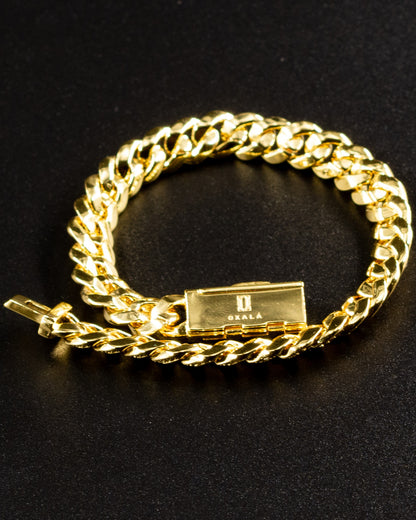 8mm Diamond Cuban Link Bracelet