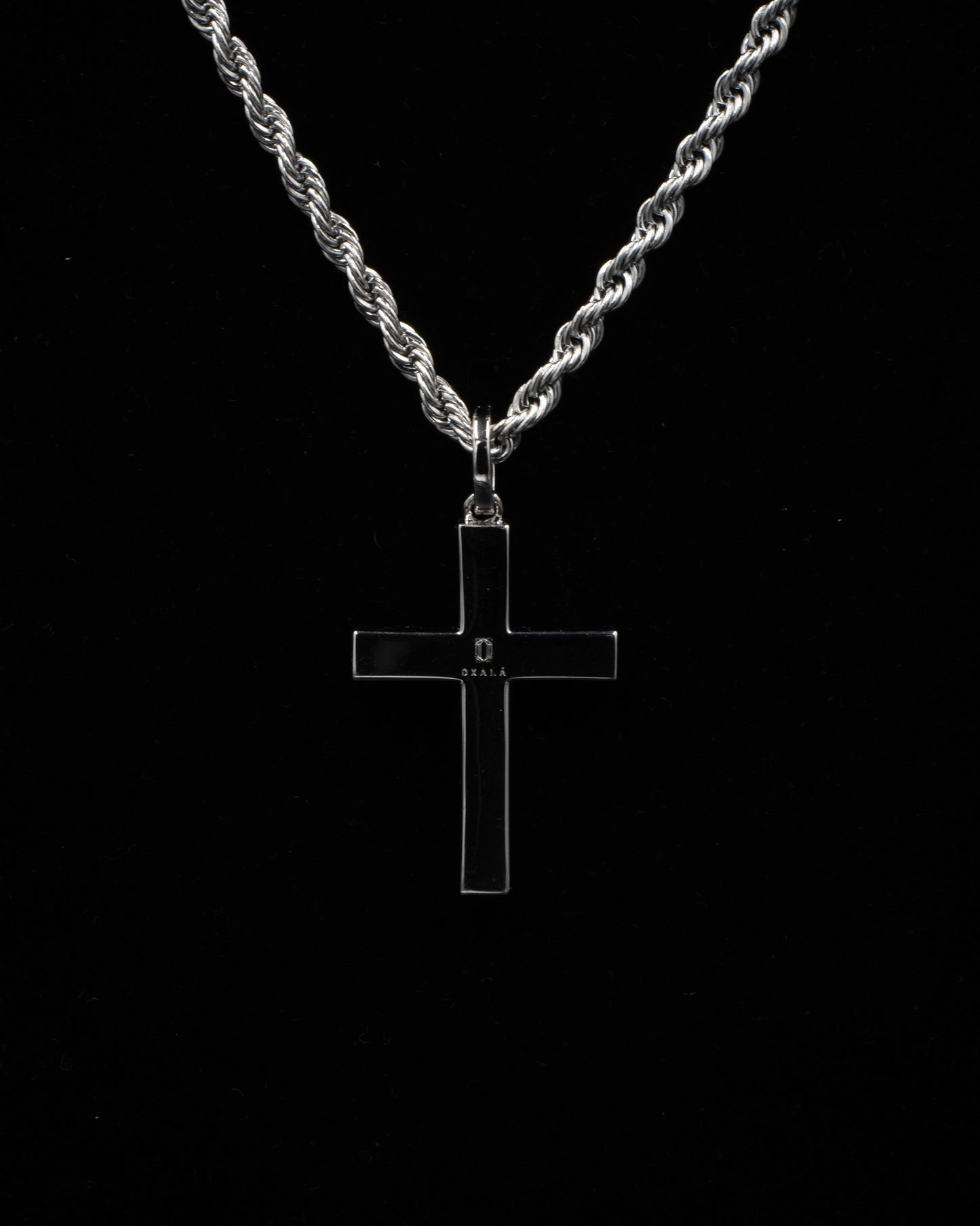 OXALA Diamond Cross Pendant - White Gold